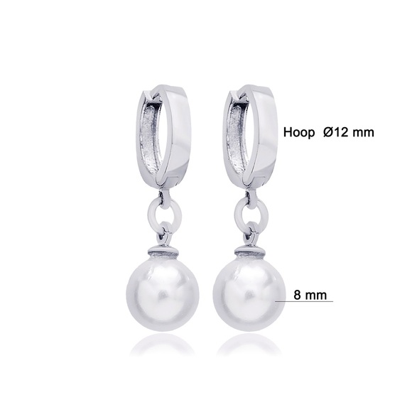 🔥 Price Dropped! ✨ Pearl Dangle Earrings | 925 Sterling Silver ✨ - Picture 5 of 5